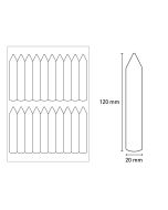 Stecketiketten 20x120 mm