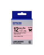 Epson Etikettenkassette schwarz auf pink