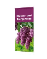 Banner "Blüten- und Ziergehölze" mit Hohlsaum