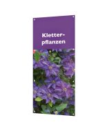 Banner "Kletterpflanzen" mit Ösen