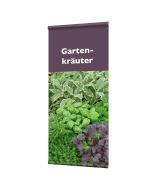 Banner "Gartenkräuter" mit Hohlsaum
