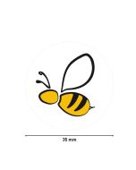 Bild Haftetiketten auf Rolle 'Biene' 35 mm rund