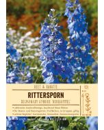 Sortenschild, Delphinium Hybride 'Berghimmel'