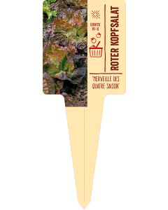 'Merveille des Quatre saison', Bildstecketikett VS:
