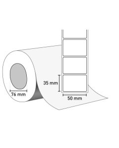 Bild Etiketten auf Rolle 50x35/76 mm