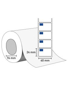 1402-0174 Etiketten auf Rolle 40x24/76 mm