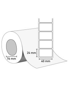1402-0175 Etiketten auf Rolle 40x24/76 mm