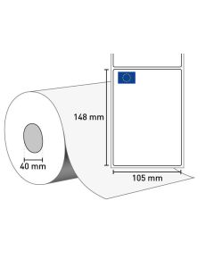 1402-0179 Etiketten auf Rolle 105x148/40 mm
