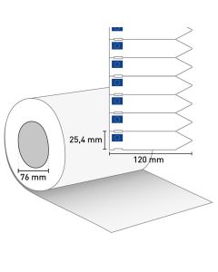 Stecketiketten 120x25,4/76 mm blau/gelb