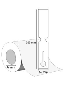 Bild Schlaufenetiketten 50x300 HDPE weiß