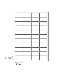 Bild Laserkelebetiketten 48x25mm