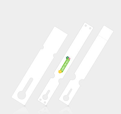 Schlaufenetiketten in verschiedenen Formaten