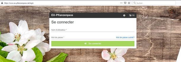 Passeport Phytosanitaire Européen login Passeport Phytosanitaire Européen login