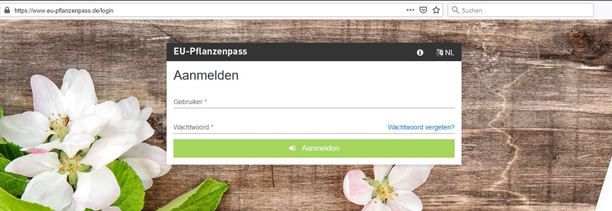 EU-plantenpaspoort login EU-plantenpaspoort login