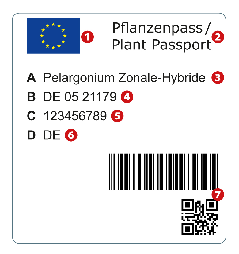 Pflanzenpass Inhalte Inhalte von einem EU-Pflanzenpass